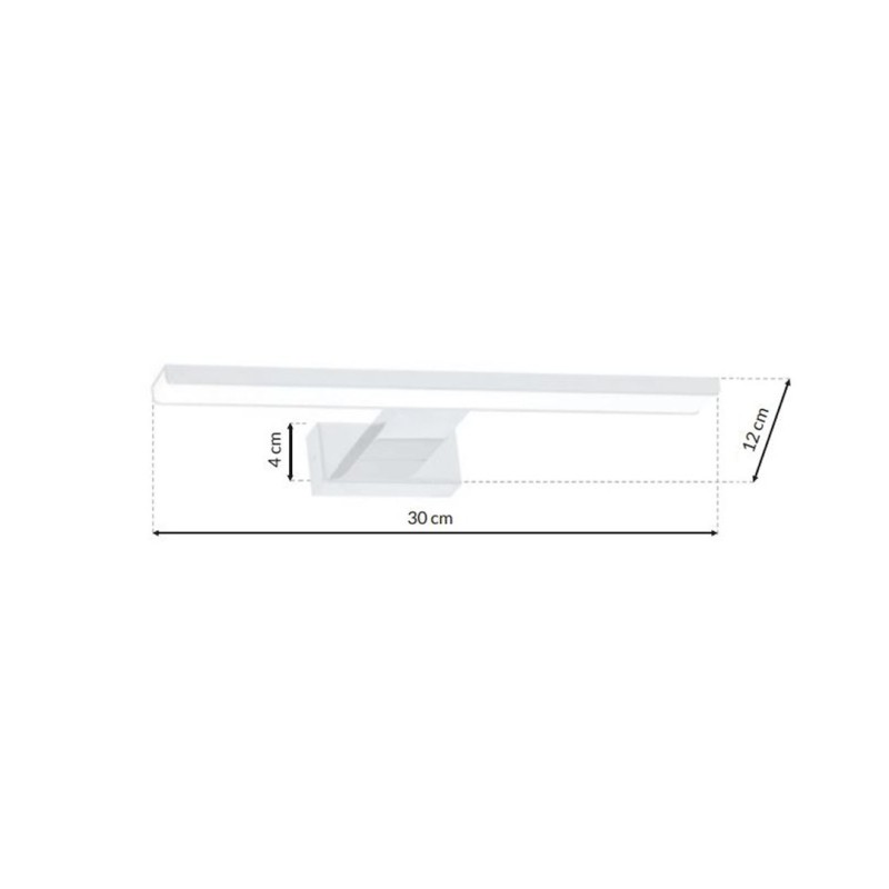 Kinkiet Shine 30cm 7W LED Biały Kinkiet Shine 30cm 7W LED Biały