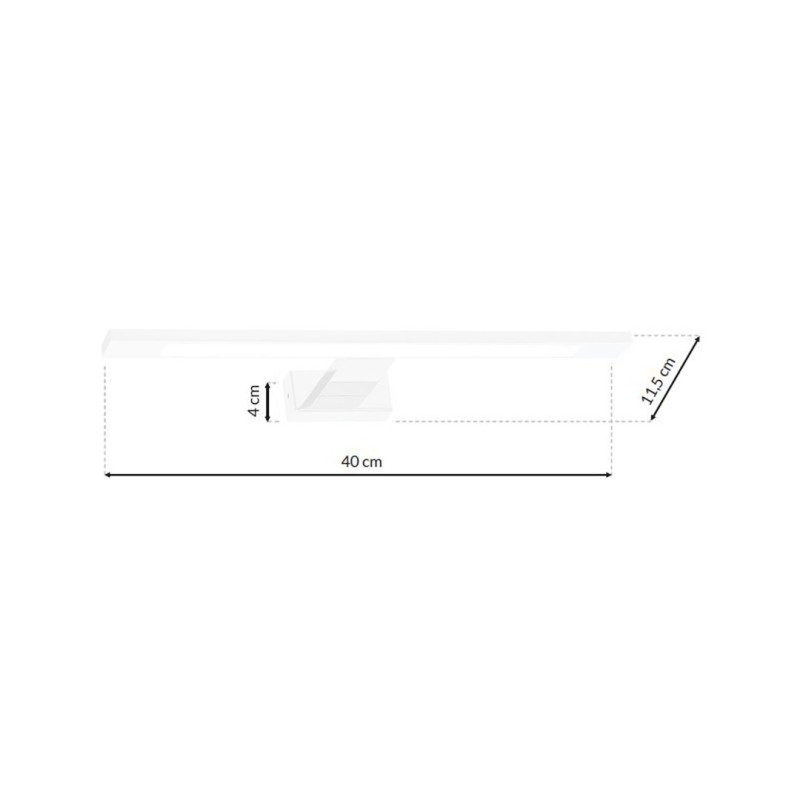 Kinkiet Shine 40cm 7W LED Biały Kinkiet Shine 40cm 7W LED Biały