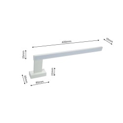 Kinkiet Shine 45cm 11W LED Biały Kinkiet Shine 45cm 11W LED Biały