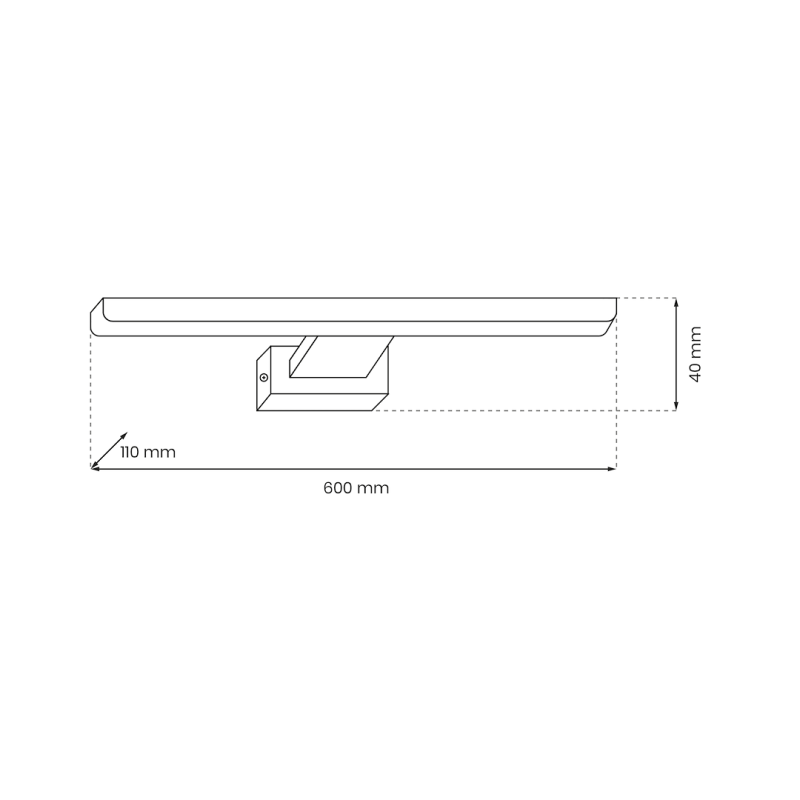 Kinkiet Shine 60cm 13,8W LED Biały Kinkiet Shine 60cm 13,8W LED Biały