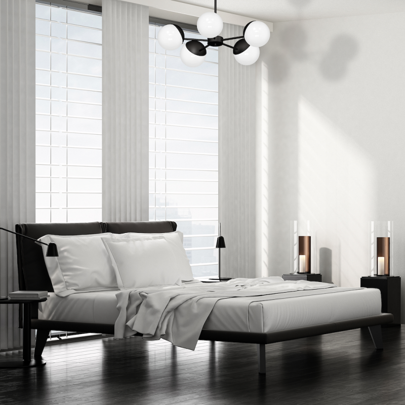 Żyrandol SFERA BLACK 5xE14 Żyrandol SFERA BLACK 5xE14