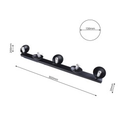 Lampa sufitowa SFERA BLACK 5xE14 Lampa sufitowa SFERA BLACK 5xE14