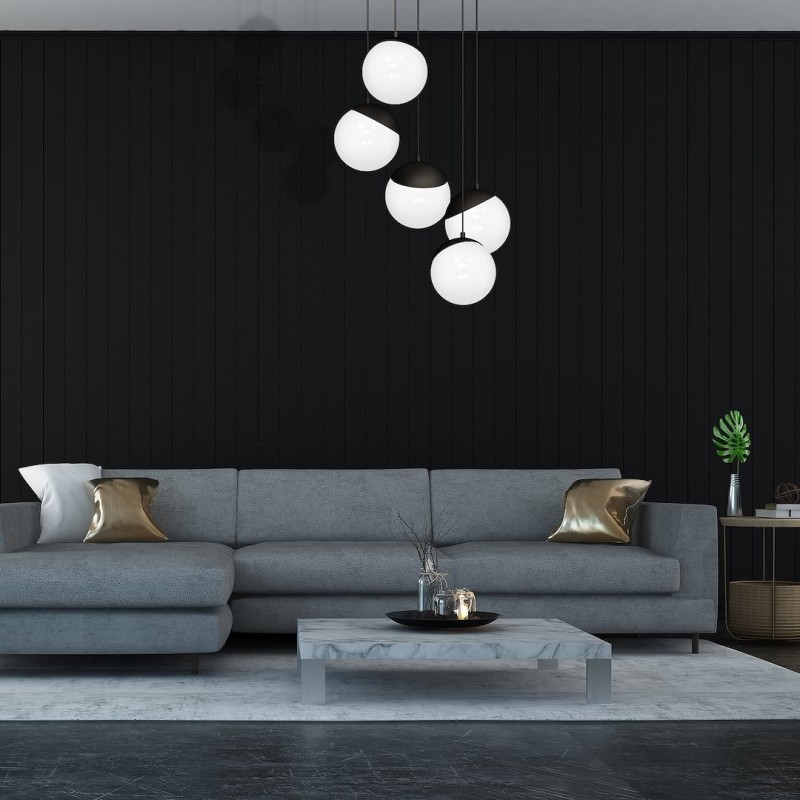 Lampa wisząca SFERA BLACK 5xE14 Lampa wisząca SFERA BLACK 5xE14