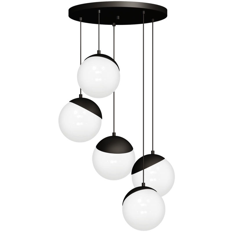 Lampa wisząca SFERA BLACK 5xE14 Lampa wisząca SFERA BLACK 5xE14