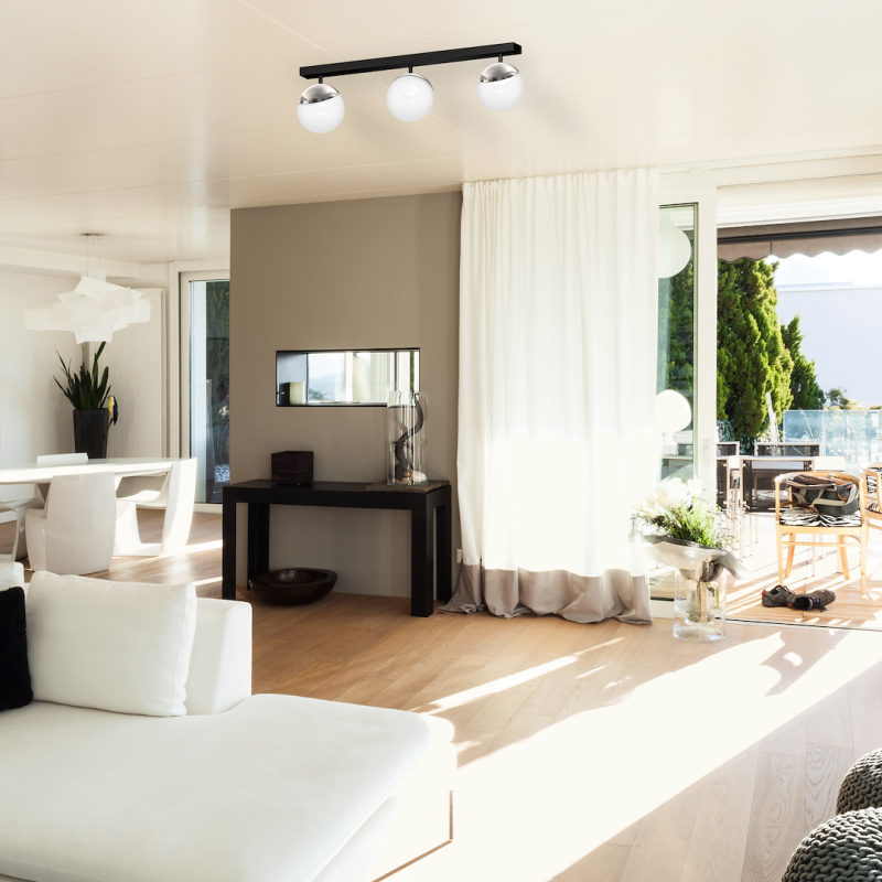 Ceiling lamp SFERA BLACK/CHROME 3xE14 Ceiling lamp SFERA BLACK/CHROME 3xE14