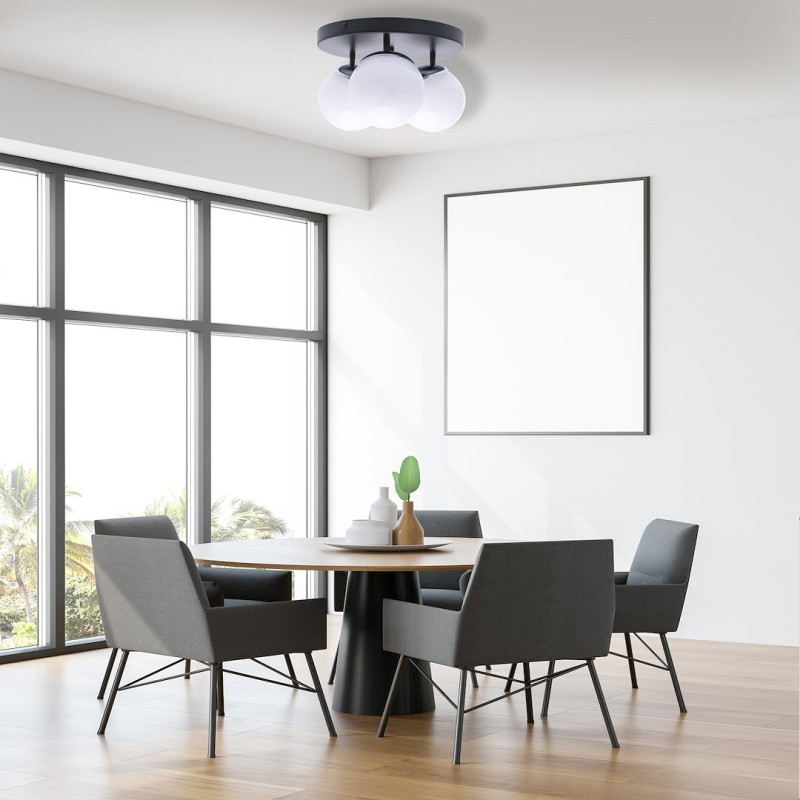 Lampa sufitowa SFERA BLACK/CHROME 3xE14 Lampa sufitowa SFERA BLACK/CHROME 3xE14