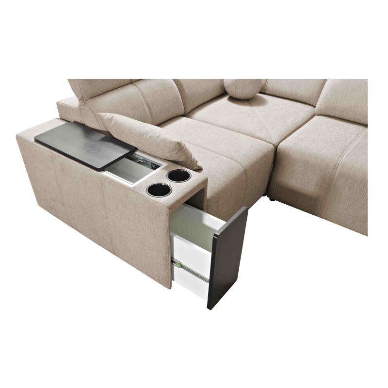 Milano II Mix corner sofa with sleeping and relaxation function, Plecionka, Verita 39 Milano II Mix corner sofa with sleeping and relaxation function, Plecionka, Verita 39