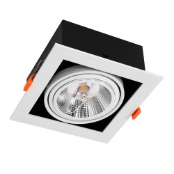 Montura Empotrada Plaza 1xGU10 AR111 Blanco Montura Empotrada Plaza 1xGU10 AR111 Blanco