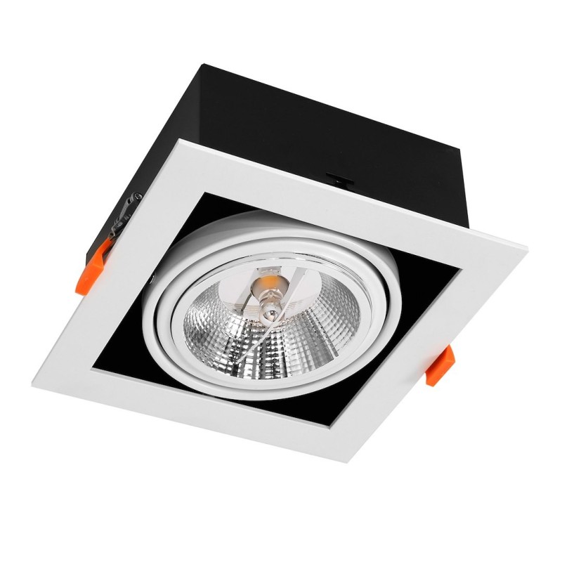 Montura Empotrada Plaza 1xGU10 AR111 Blanco Montura Empotrada Plaza 1xGU10 AR111 Blanco