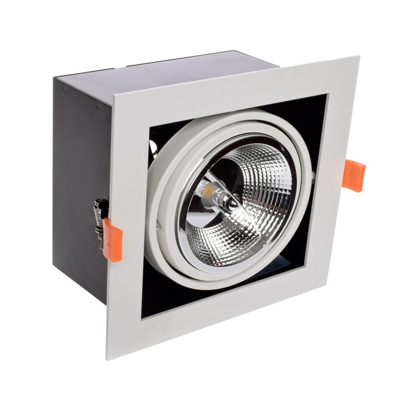 Montura Empotrada Plaza 1xGU10 AR111 Blanco Montura Empotrada Plaza 1xGU10 AR111 Blanco