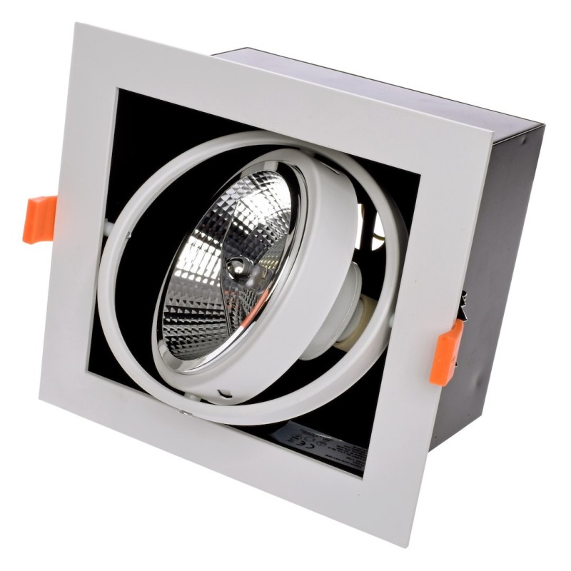 Montura Empotrada Plaza 1xGU10 AR111 Blanco Montura Empotrada Plaza 1xGU10 AR111 Blanco