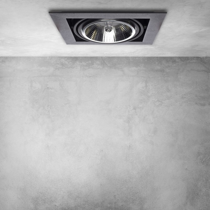 Recessed Fixture Plaza 1xGU10 AR111 Black Recessed Fixture Plaza 1xGU10 AR111 Black