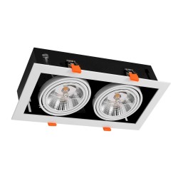 Oprawa Podtynkowa Plaza 2xGU10 AR111 Biały