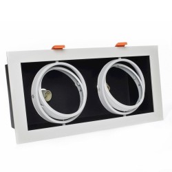 Recessed Fixture Plaza 2xGU10 AR111 White Recessed Fixture Plaza 2xGU10 AR111 White
