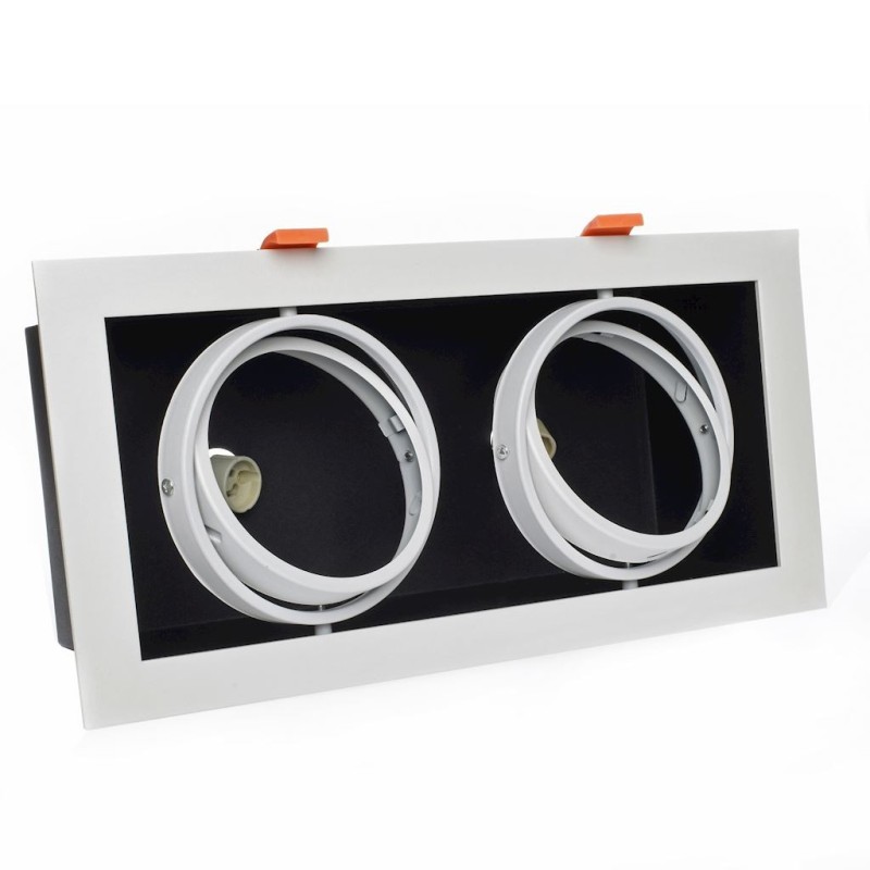 Recessed Fixture Plaza 2xGU10 AR111 White Recessed Fixture Plaza 2xGU10 AR111 White