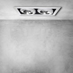 Recessed Fixture Plaza 2xGU10 AR111 White Recessed Fixture Plaza 2xGU10 AR111 White