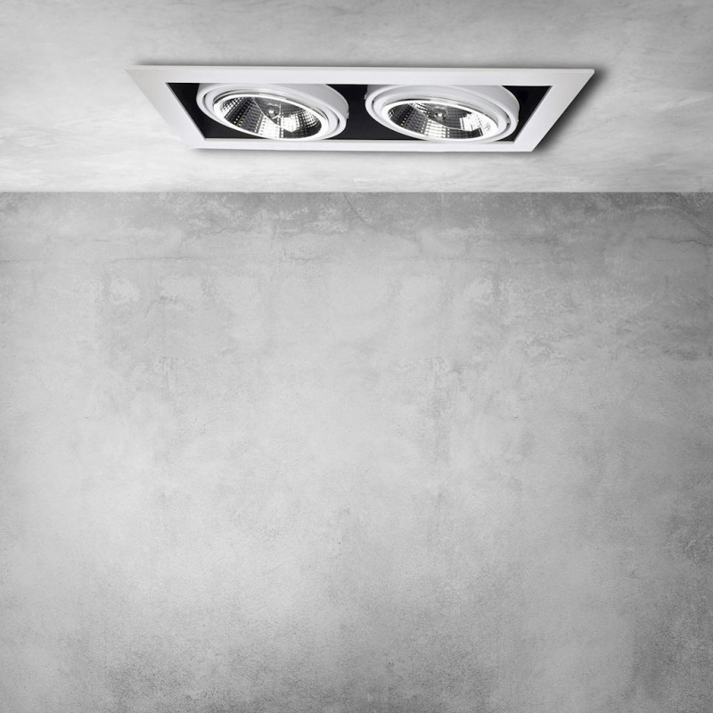 Recessed Fixture Plaza 2xGU10 AR111 White Recessed Fixture Plaza 2xGU10 AR111 White