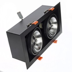 Oprawa Podtynkowa Plaza 2xGU10 AR111 Czarny Oprawa Podtynkowa Plaza 2xGU10 AR111 Czarny