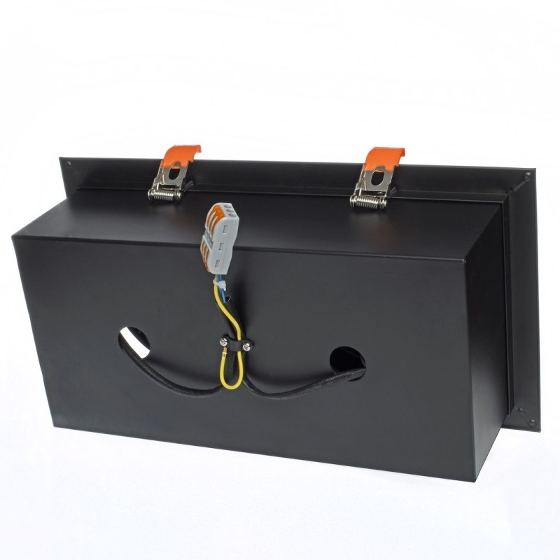 Recessed Frame Plaza 2xGU10 AR111 Black Recessed Frame Plaza 2xGU10 AR111 Black
