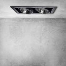Recessed Frame Plaza 2xGU10 AR111 Black Recessed Frame Plaza 2xGU10 AR111 Black