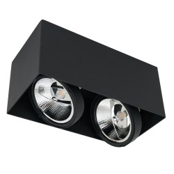 Surface Mounted Fixture Plaza 2xGU10 AR111 Black Surface Mounted Fixture Plaza 2xGU10 AR111 Black