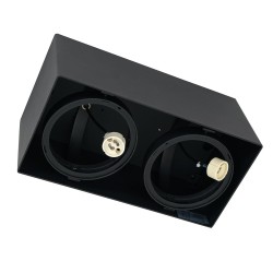 Surface Mounted Fixture Plaza 2xGU10 AR111 Black Surface Mounted Fixture Plaza 2xGU10 AR111 Black