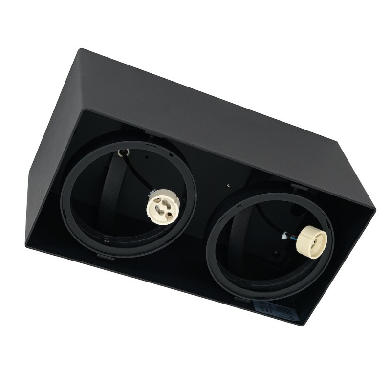 Surface Mounted Fixture Plaza 2xGU10 AR111 Black Surface Mounted Fixture Plaza 2xGU10 AR111 Black