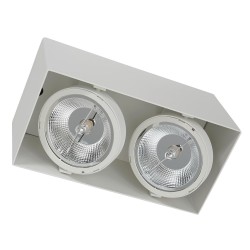Surface Mounted Fixture Plaza 2xGU10 AR111 White Surface Mounted Fixture Plaza 2xGU10 AR111 White