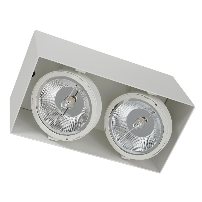 Surface Mounted Fixture Plaza 2xGU10 AR111 White Surface Mounted Fixture Plaza 2xGU10 AR111 White