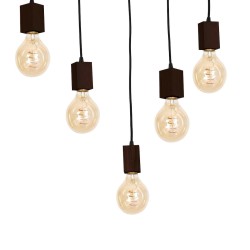 Lampa Wisząca JACK 5xE27 Orzech Lampa Wisząca JACK 5xE27 Orzech