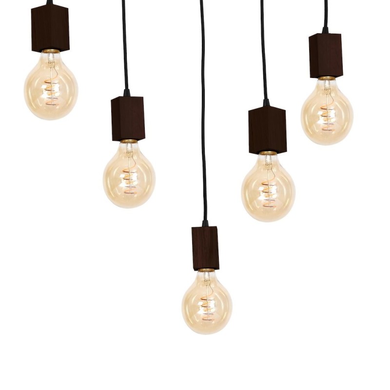 Lampa Wisząca JACK 5xE27 Orzech Lampa Wisząca JACK 5xE27 Orzech
