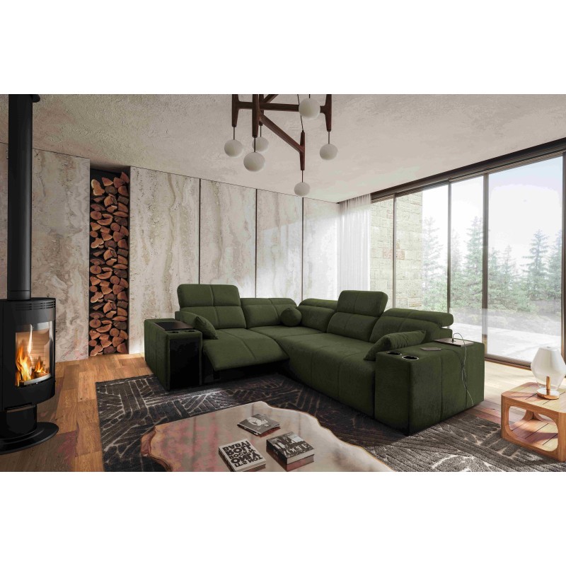 Milano II Mix corner sofa with sleeping and relaxation function, Plecionka, Verita 39 Milano II Mix corner sofa with sleeping and relaxation function, Plecionka, Verita 39