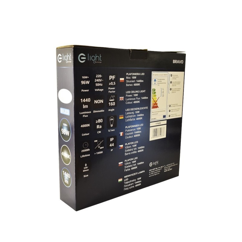 Plafon Bravo 16W LED Ø330 mm Plafon Bravo 16W LED Ø330 mm