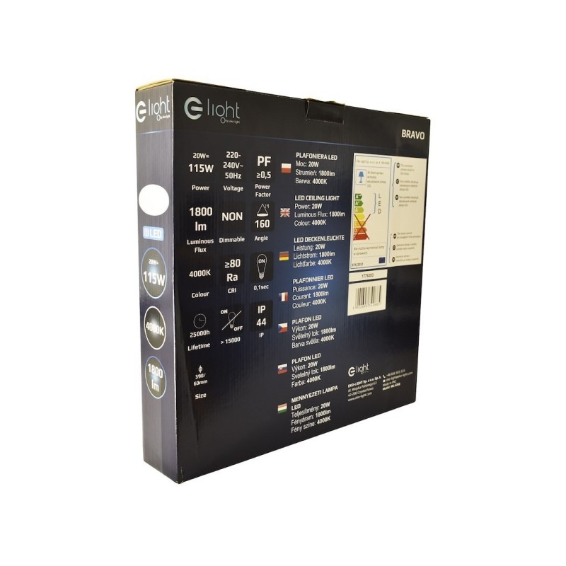 Plafon Bravo 20W LED Ø390 mm Plafon Bravo 20W LED Ø390 mm