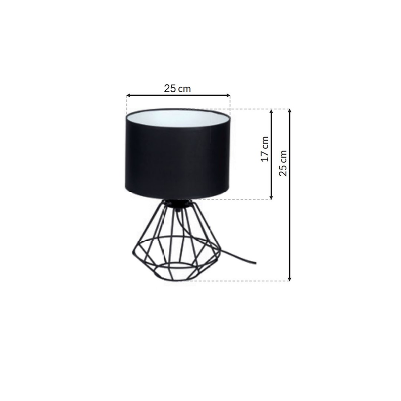 Lampa stojąca COLIN BLACK 1xE27 Lampa stojąca COLIN BLACK 1xE27