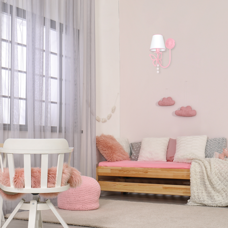 CHARLOTTE PINK Wall Lamp 1xE14 CHARLOTTE PINK Wall Lamp 1xE14