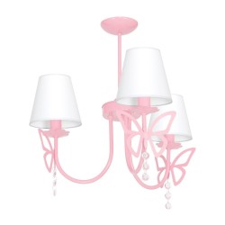 CHARLOTTE PINK Chandelier 3xE14