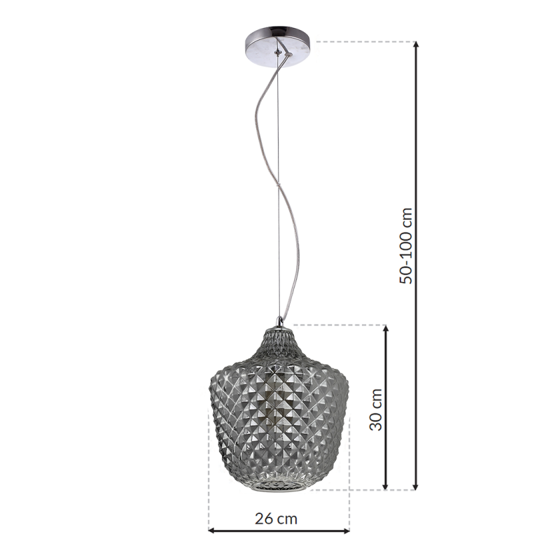 Lampa wisząca ORLANDO 1xE27 Lampa wisząca ORLANDO 1xE27