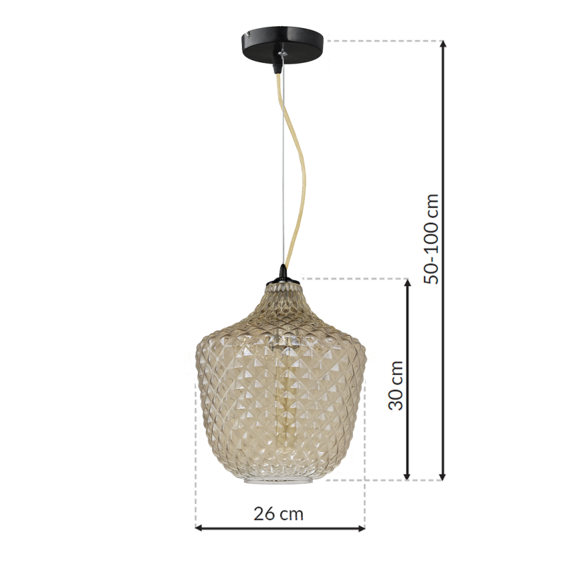 Lampa wisząca ORLANDO 1xE27 Lampa wisząca ORLANDO 1xE27