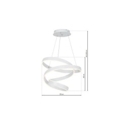 Lampa wisząca ANDROMEDA WHITE 100W LED Lampa wisząca ANDROMEDA WHITE 100W LED