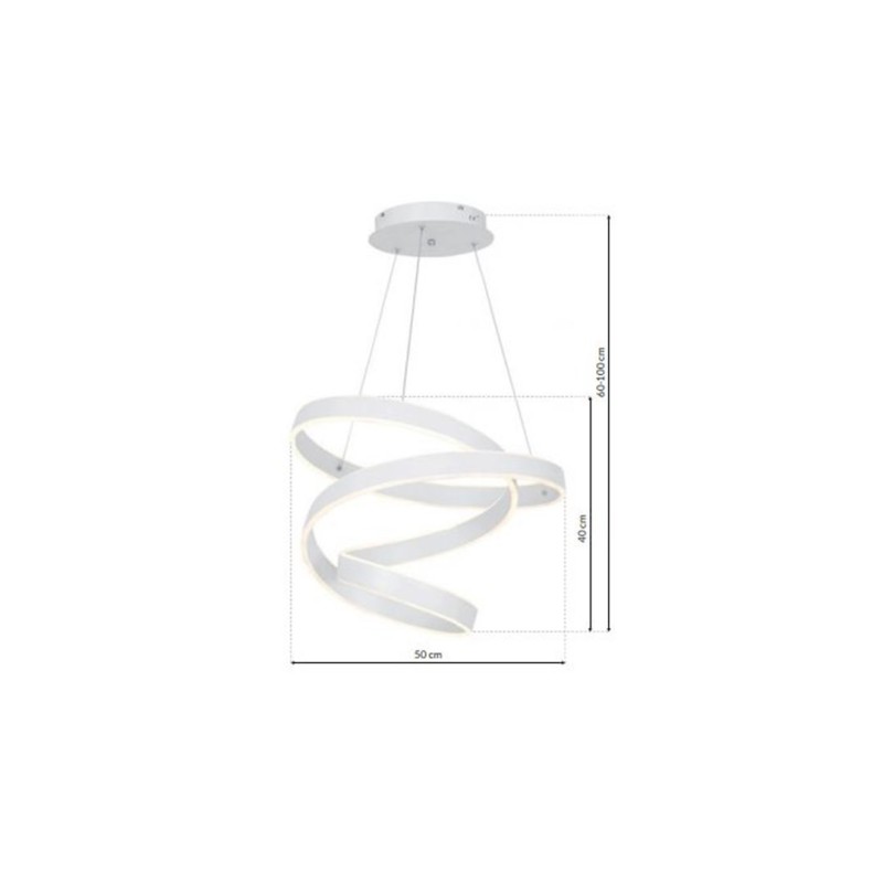 Lampa wisząca ANDROMEDA WHITE 100W LED Lampa wisząca ANDROMEDA WHITE 100W LED