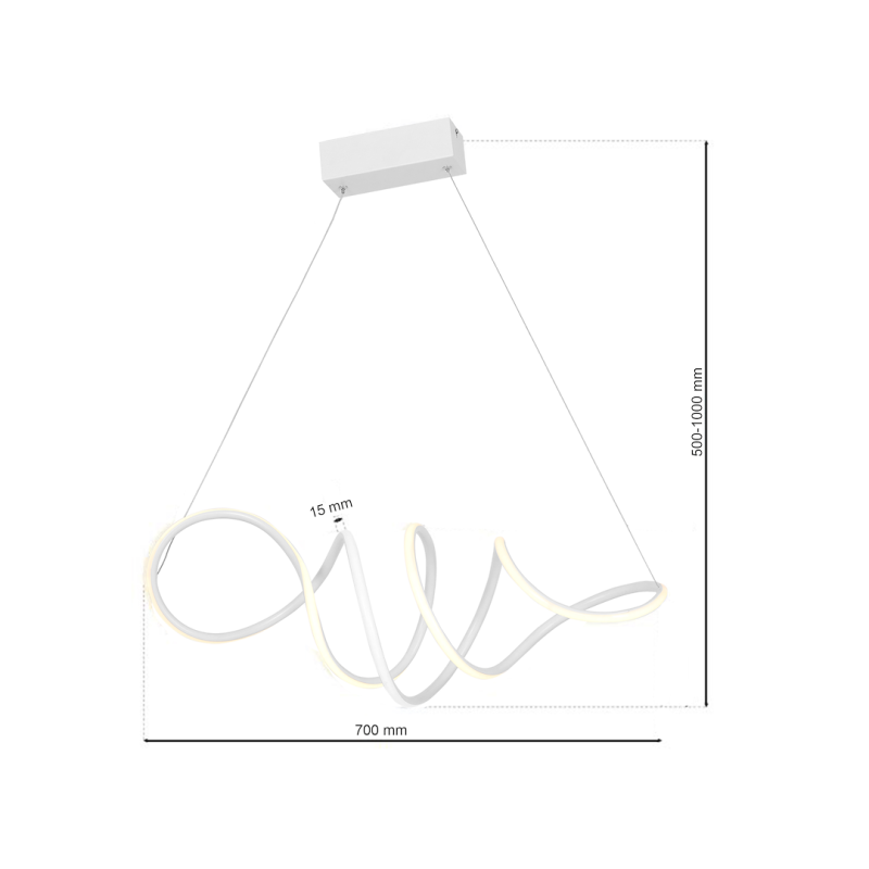 Lampa wisząca LOCA WHITE 56W LED Lampa wisząca LOCA WHITE 56W LED