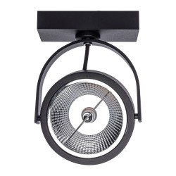 Lugar Black surface-mounted fixture 1xAR111 GU10 Lugar Black surface-mounted fixture 1xAR111 GU10