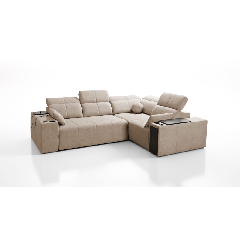 Milano II corner sofa with sleeping function – Woven Fabric, Verita 80 Verita 09 Milano II corner sofa with sleeping function – Woven Fabric, Verita 80 Verita 09