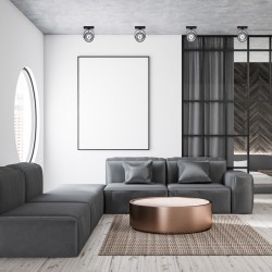 Deckenaufbauleuchte Lugar Schwarz 1xAR111 GU10 Deckenaufbauleuchte Lugar Schwarz 1xAR111 GU10