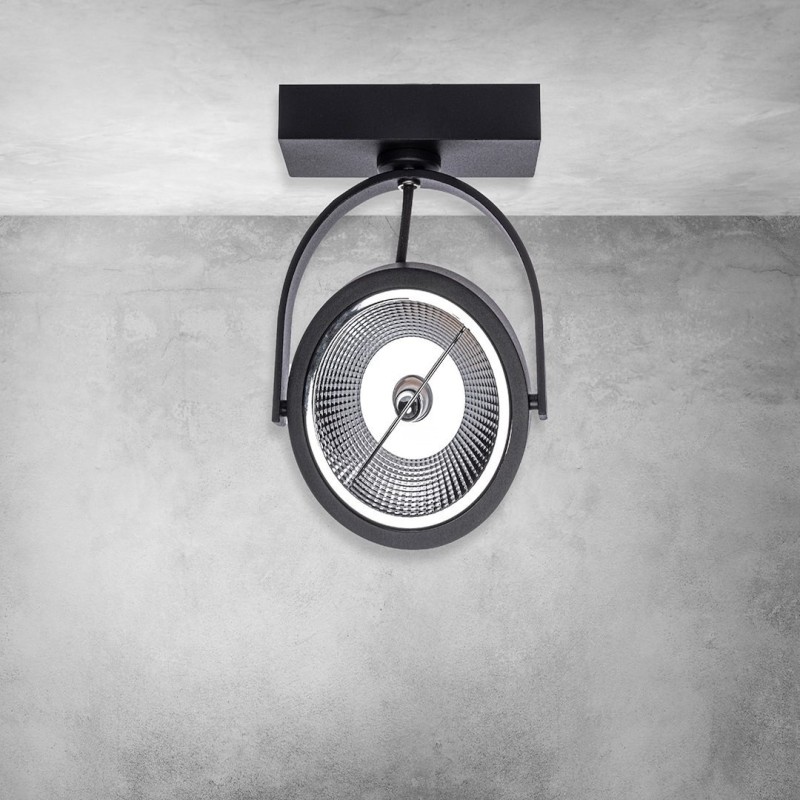 Lugar Black surface-mounted fixture 1xAR111 GU10 Lugar Black surface-mounted fixture 1xAR111 GU10