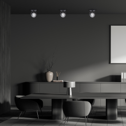 Lugar Black surface-mounted fixture 1xAR111 GU10 Lugar Black surface-mounted fixture 1xAR111 GU10