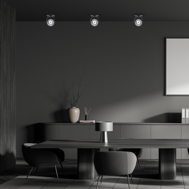 Lugar Black surface-mounted fixture 1xAR111 GU10 Lugar Black surface-mounted fixture 1xAR111 GU10