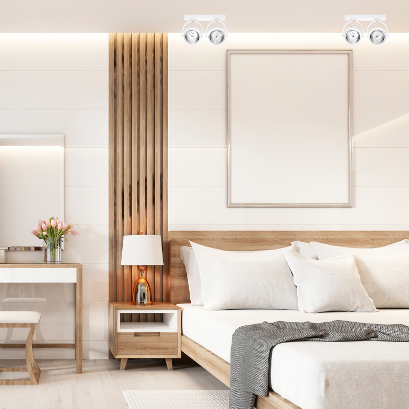 Oberflächenmontage Lugar Weiß 2xAR111 GU10 Oberflächenmontage Lugar Weiß 2xAR111 GU10