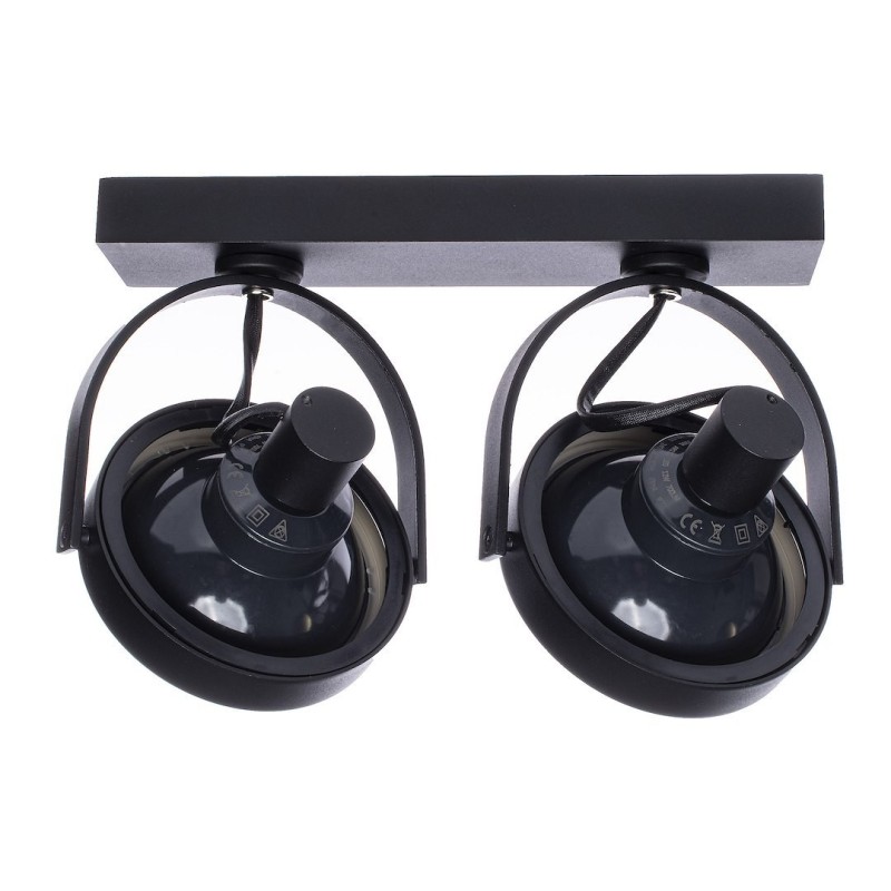 Surface-mounted fixture Lugar Black 2xAR111 GU10 Surface-mounted fixture Lugar Black 2xAR111 GU10